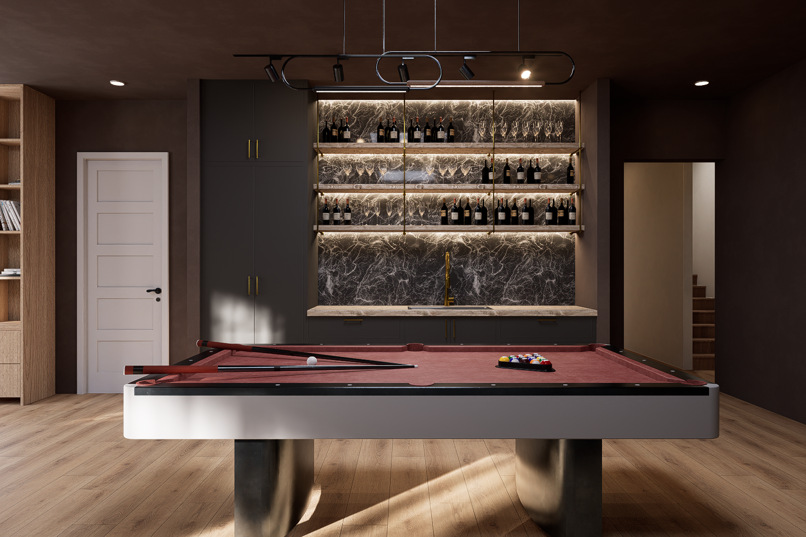 Games room bar rendering