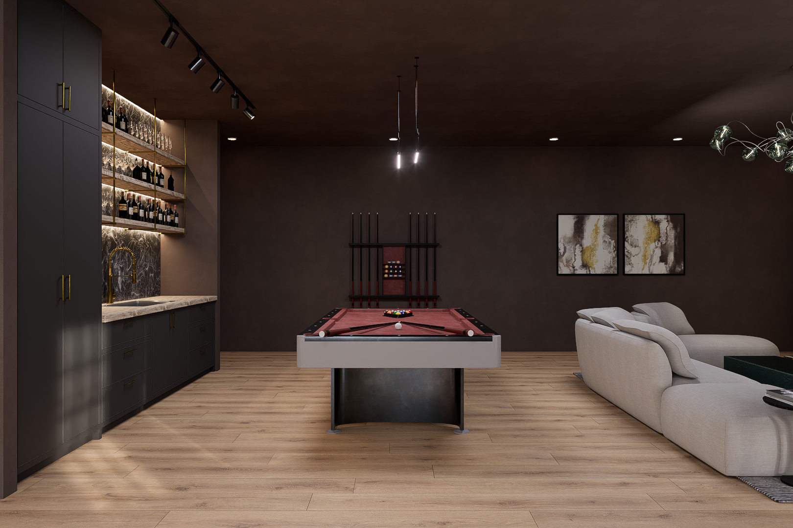 Wet bar rendering